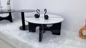 Premium Round White Marble Centre Table