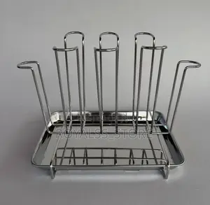 Stainless Steel Glass and Mug Drying Rack. Glass Holder