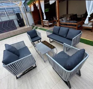Gray Material With Black Leather Sofa by 7 Seater Outdoor