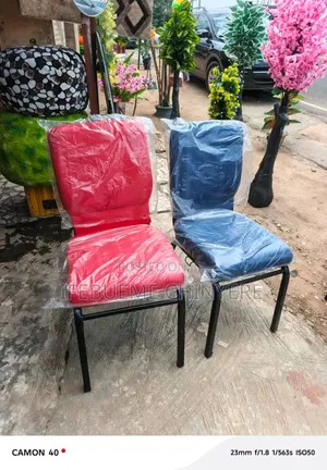 Church Chair Red and Blue
