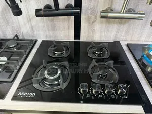4 Burner Inbuild Gas Cooker Black Color