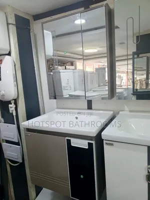 Luxury Bathroom Cabinet With Full Mirror and Led Lights