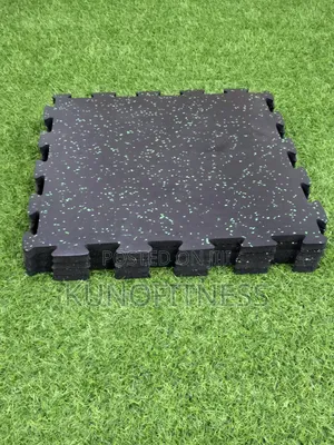 Gym Rubber Floor Mat 20mm Thick Interlocking – 4 Pieces