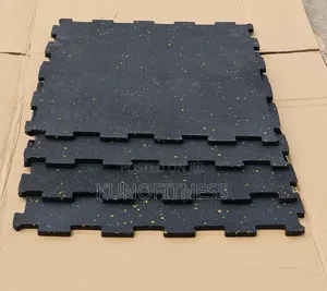 Gym Rubber Flooring Mat 20mm Thick Interlocking – 4pcs