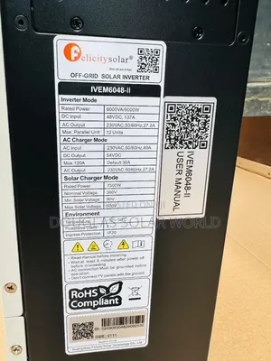 6kva 48v Felicity Hybrid Inverter