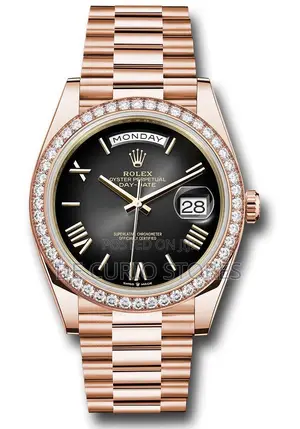 Rolex Chain Watch Automatic With Stone