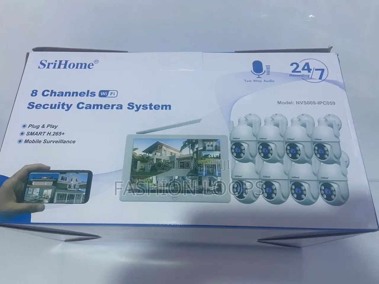 Security Camera. Wifi. 8 Channel