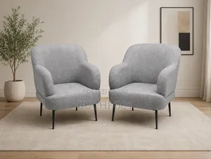 Modern Accent Armchairs in Boucle Fabric