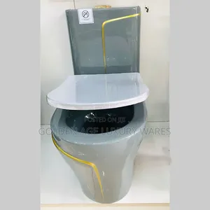 Glossy Grey Toilet Set