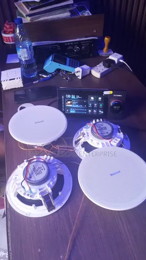 4, 25w Passive Speaker With 7inches Smart Inwall Amplifier With Alexa