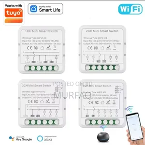 2 Gang, 3 Gang Tuya Wifi Smart Switch Module Smartlife Voice Control