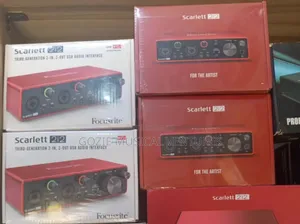 Focusrite Scarlet 2i2 Third Generation Red and White Carton