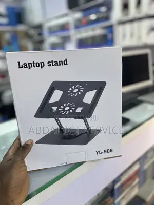 Yl-906 Rotating Laptop Stand – 360° | Adjustable | Dual Cooling Fans