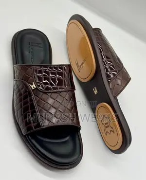 Italian Moreschi Leather Slipers 40-46