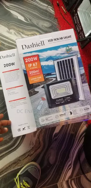 Dashiell 200w Solar Street Flood Light.