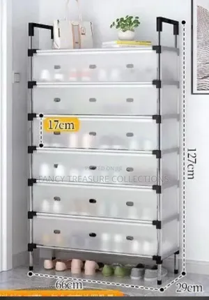 High Quality 7-Layer Dustproof Shoe Rack Big-Pipe (83cm)