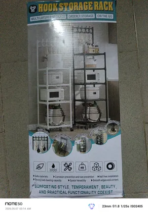 Multifunctional 5 Layer Hook Storage Rack