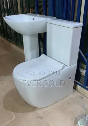 Executive Water Closet With Basin and Pedestal