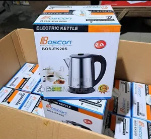 Boscon 2.0ltrs Electric Boiling Kettle - Stainless Kettle Jug - 1500w