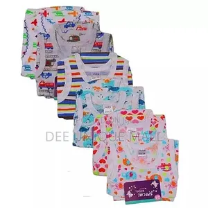 6 Pieces in a Pack - Babies Multi Coloured 3 Singlet With 3 Pant
