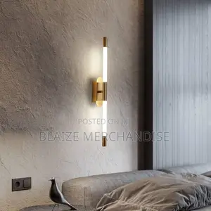 Gold Linear Wall Sconce Rotatable Long Strip Wall Lamp