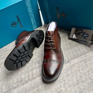 High Classic Italian Leather Ankle Shoe
