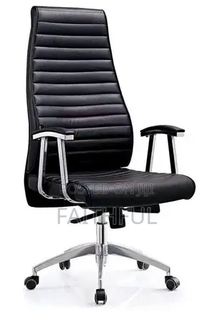 Office Black Chair With High Back