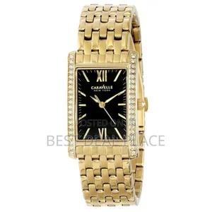 Caravelle New York Women’S Gold-Tone Luxury Watch (Original Us Import)