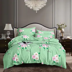 Beautiful Flower Bedding Duvet Bedsheets and Pillowcase Set