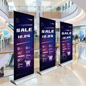 Branded Rollup Banner Stand for Malls (4x7ft)(Stand Print)Solid Base