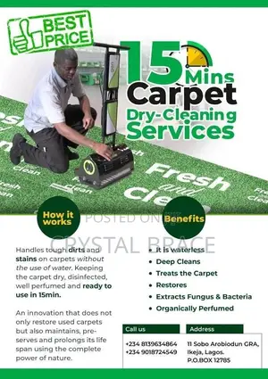 Waterless Carpet Deep Cleaning Service