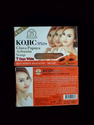 Kojic Gluta Papaya Arbutin Soap, 7 Days White