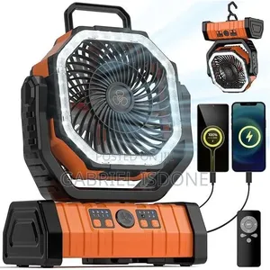 Battery Powered Fan Rechargeable With Led