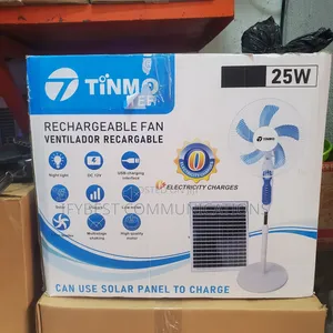 Rechargeable/Solar Standing Fan 25w