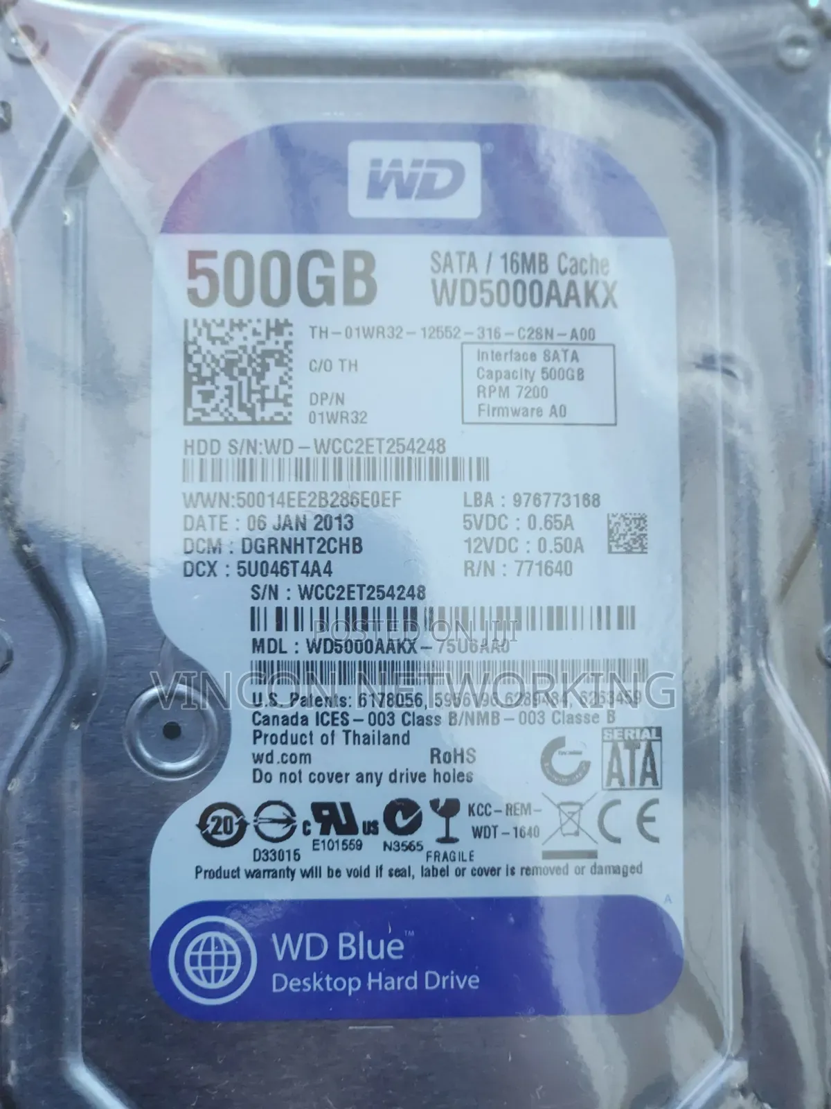 500gb Hard Disk Drive