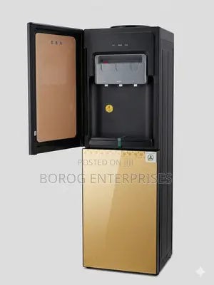 Cway 3 Tap Water Dispenser With Cabinet, Gold -By536