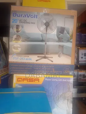 Duravolt 20 Inches Ac/Dc Solar Industrial Standing Fan