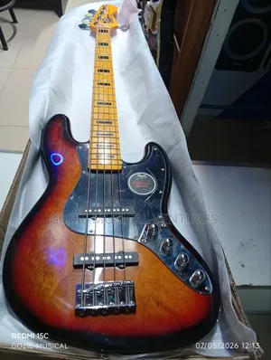 Squier by Fender P Bass Guitar Five String Active Bass Guitar