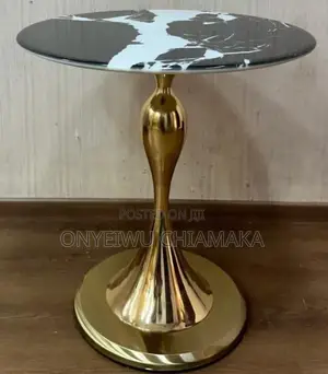 Gold Luxury Marble Top Side Table