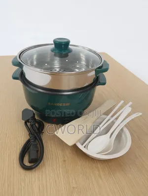 Multi Function Electric Cooking Pot With Steamer
