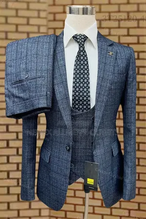 Grey Checked Suit