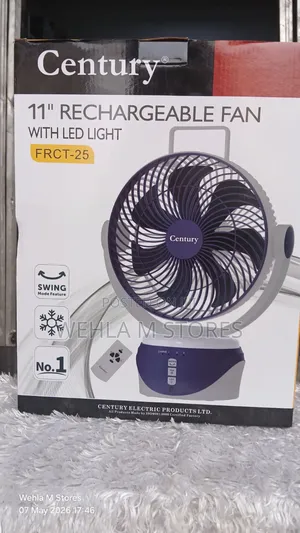 The Century 11 Inches 3 in 1 Emergency Rechargeable Fan With Led Light