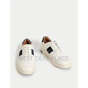 Mark And Spencer Lace Up Retro Court Unisex Trainers Uk Orginals