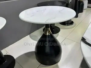 Modern White Marble Side Table