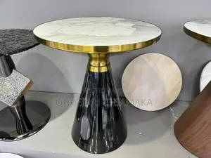 Modern Gold Marble Center Table