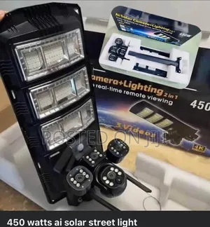 Ai Solar Camera+Lighting 2 in 1 Street Lights 450watt