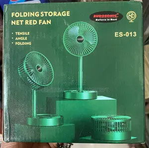 Folding Storage Net Red Fan