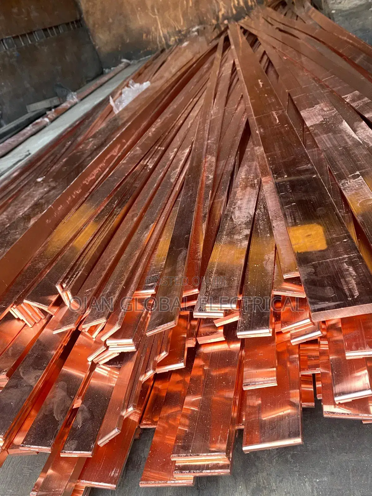 25 by 5 Flat Copper Bars