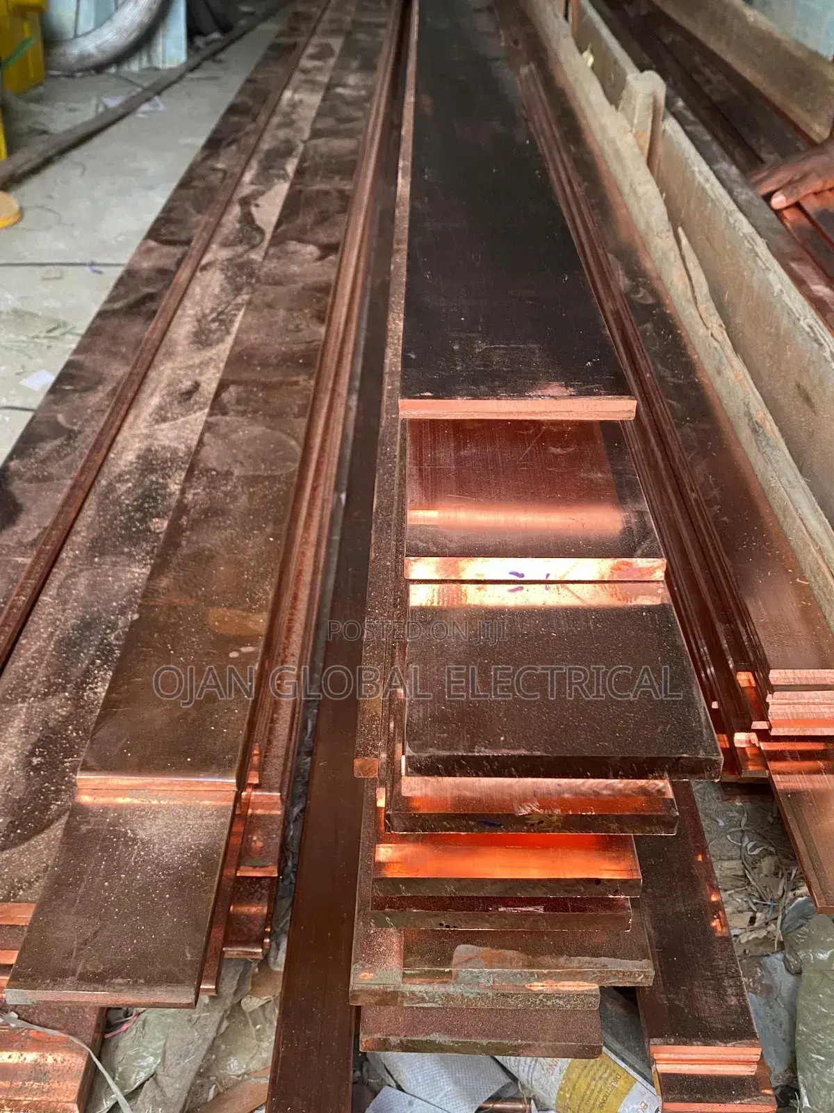 40 by 5 Flat Copper Bars