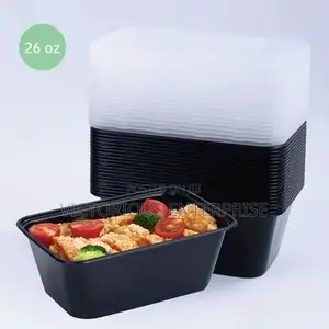 Black Premium Takeaway Bowl For Caterers & Meal Prep